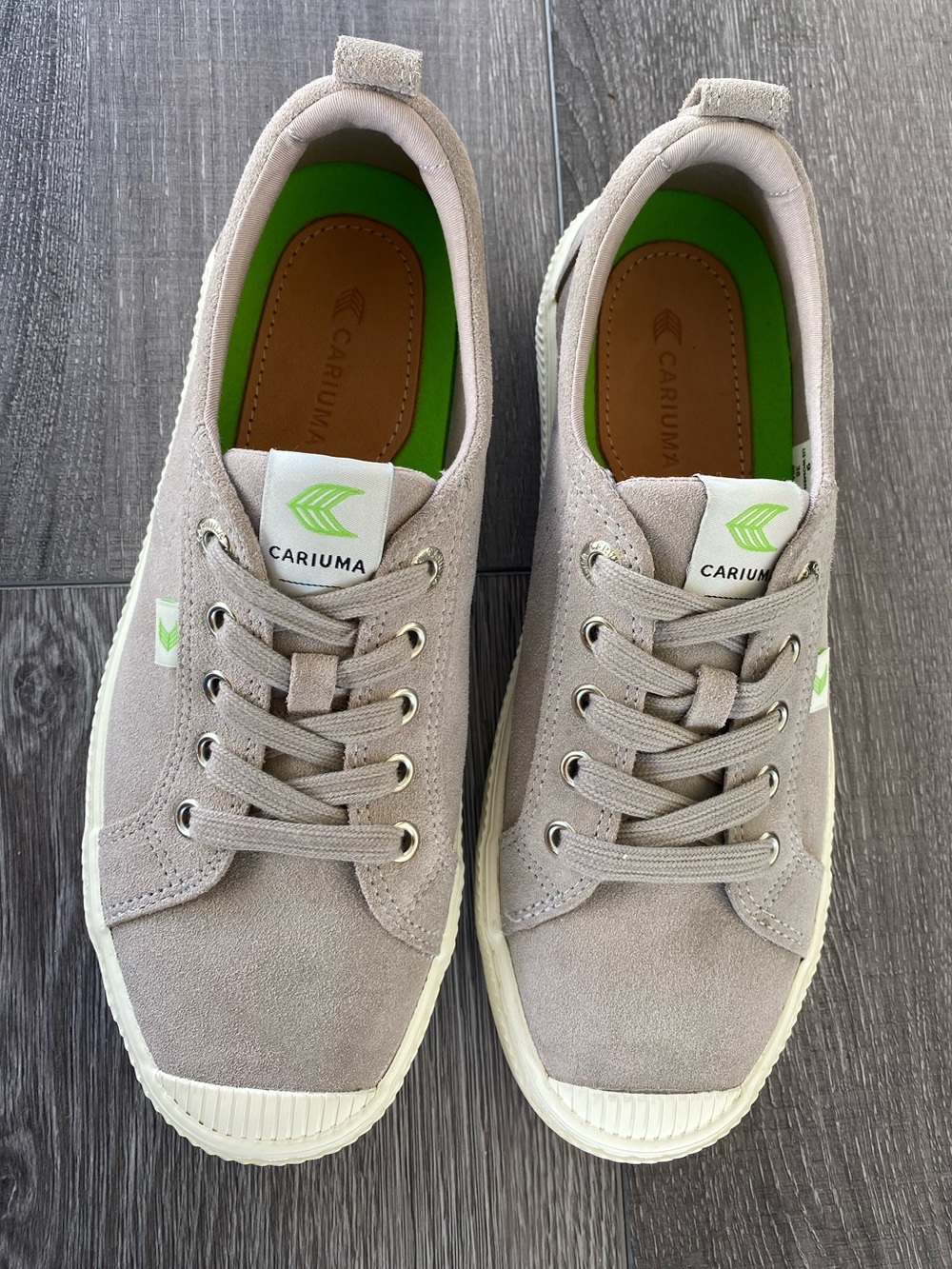 Cariuma Oca Low Gray Suede Sneakers Women's 9 / Men's 7.5 Sustainable Low Top - Picture 3 of 14